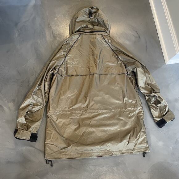 Eddie Bauer EBTek Goretex Jacket Coat Mens M Green Weatherproof Hood Ripstop - Picture 10 of 14